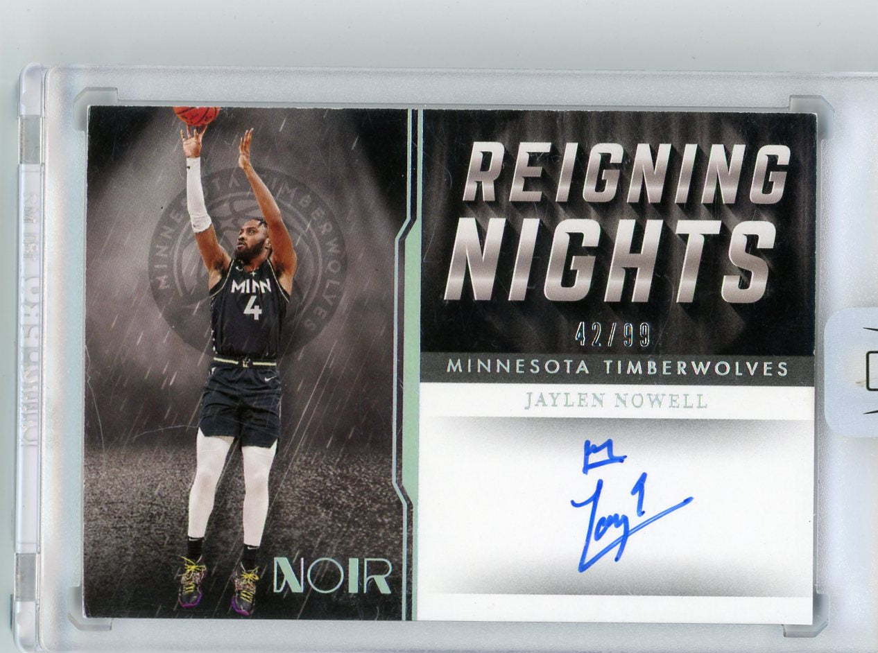 2021 Panini Noir Reigning Nights Jaylen Nowell #RN-JNW Auto /99