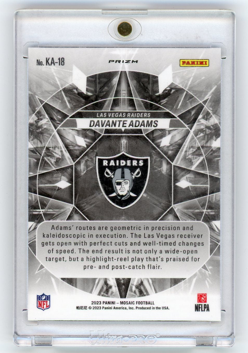 2023 Panini Mosaic Kaleidoscopic Davante Adams #KA-18