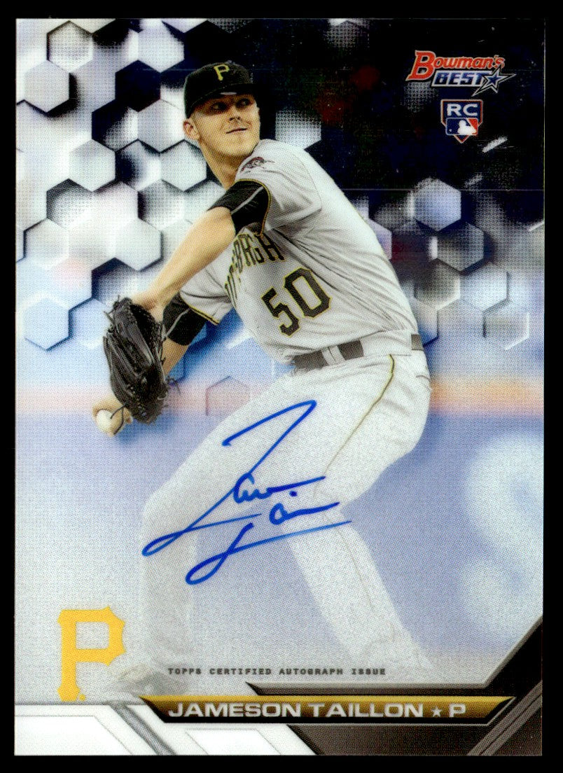 2016 Bowman's Best B16-JT Jameson Taillon Rookie Pittsburgh Pirates Auto