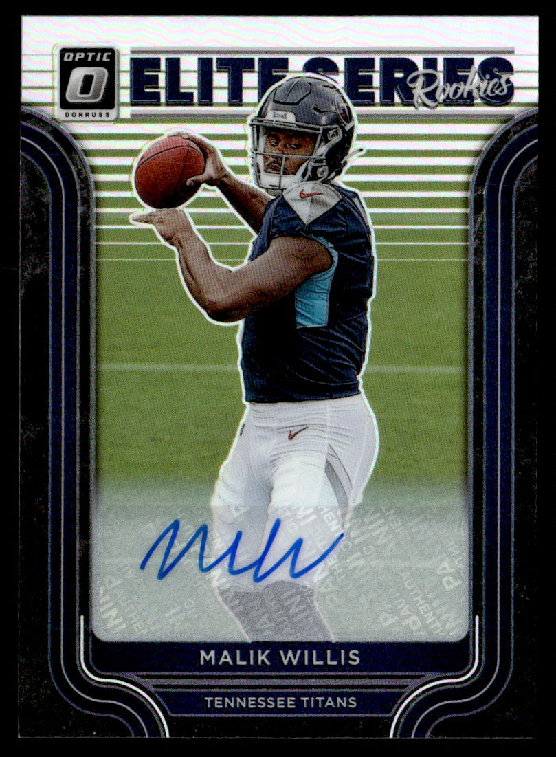 2022 Panini Optic Elite Series Malik Willis #ESR-2 RC Auto /99