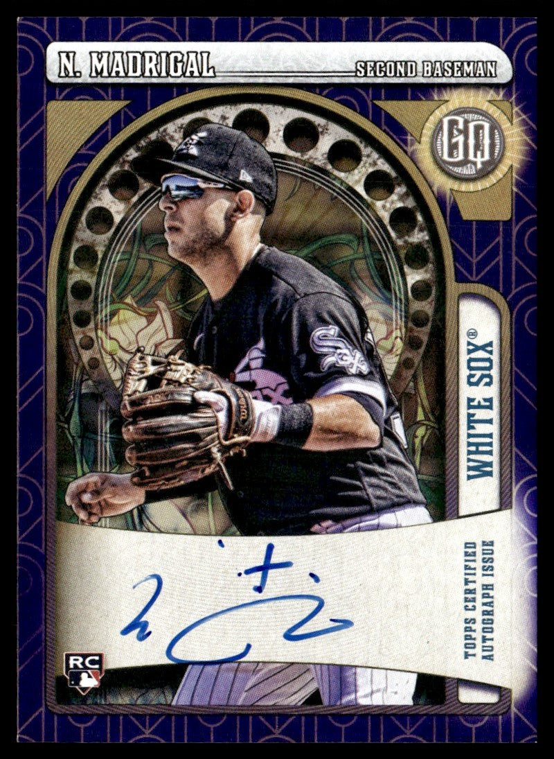 2021 Topps Gypsy Queen COA-NM Nick Madrigal Gypsy Queen Autographed Rookie /150 Chicago White Sox