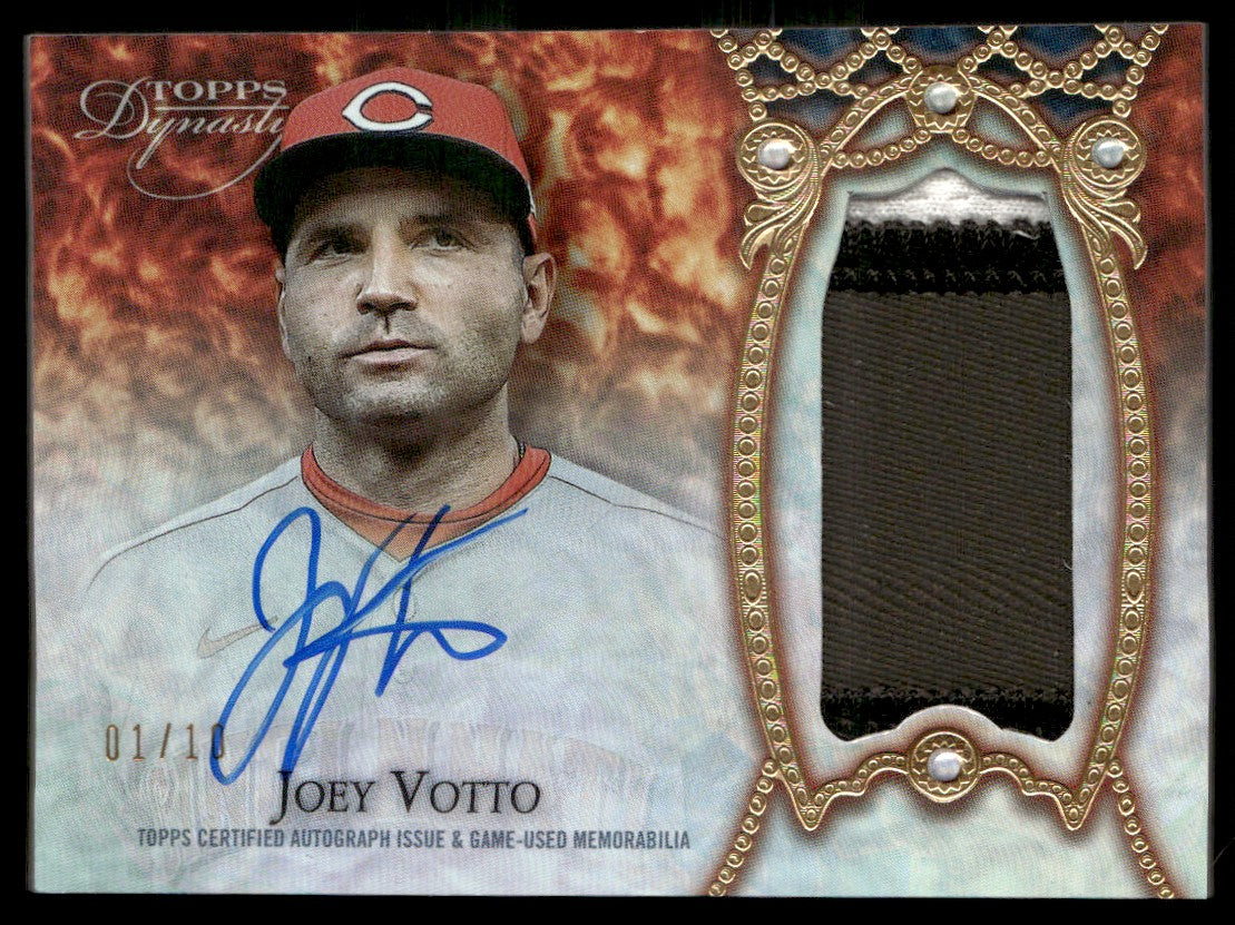 2022 Topps Dynasty Joey Votto Dynastic Deed Patch Autograph /10 