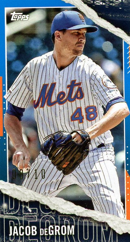 2020 Topps Rip Baseball #M-50 Jacob deGrom Mini Base Blue /10