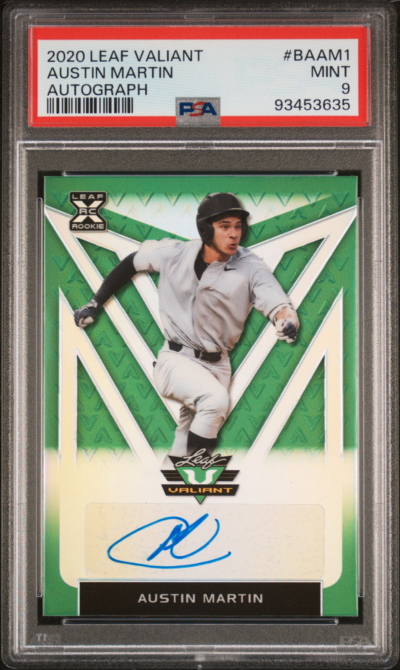 2020 Leaf Valiant Austin Martin #BAAM1 Auto /99 PSA 9