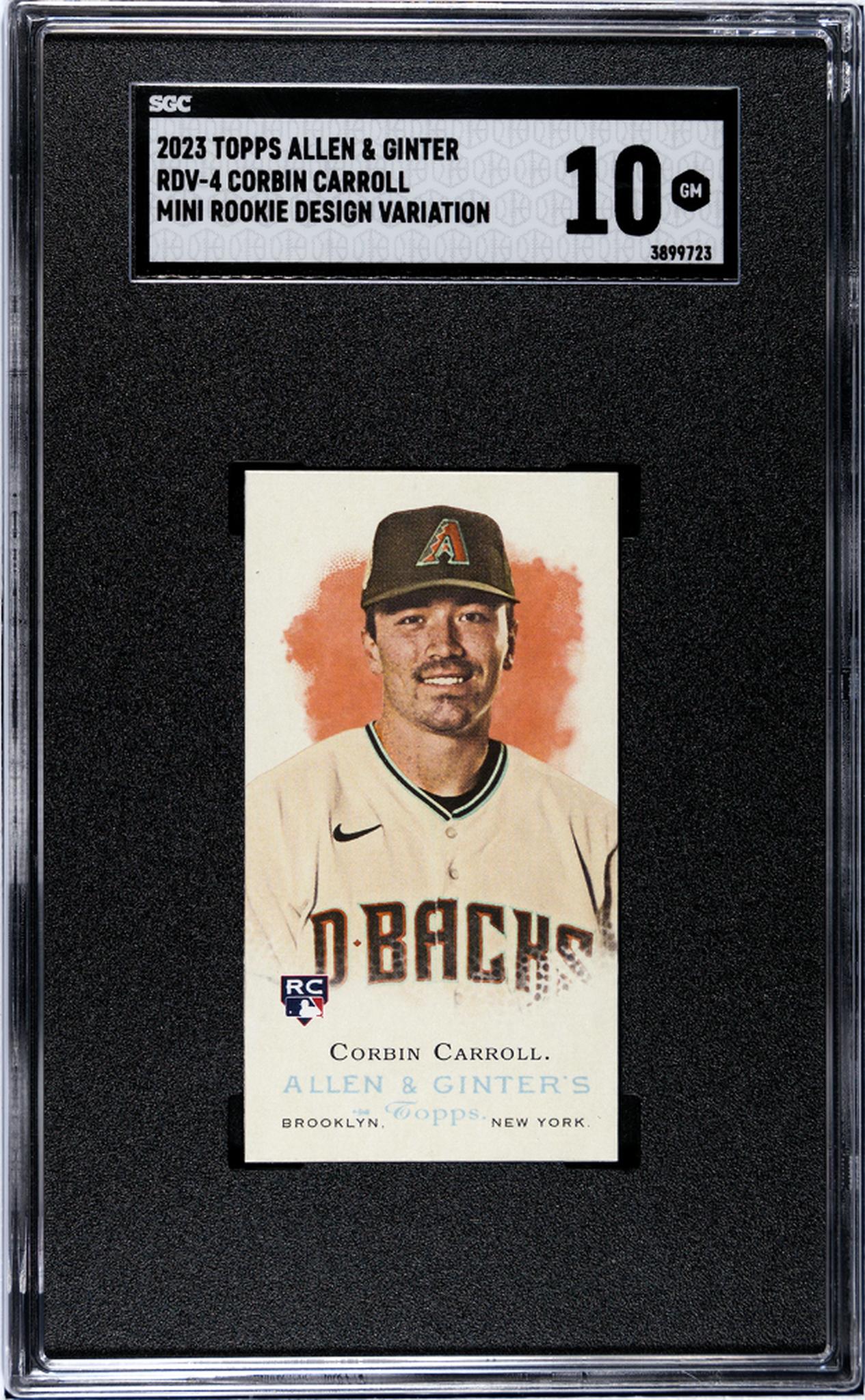 2023 Topps Allen & Ginter Mini Variation Corbin Carroll #RDV-4 RC SGC 10