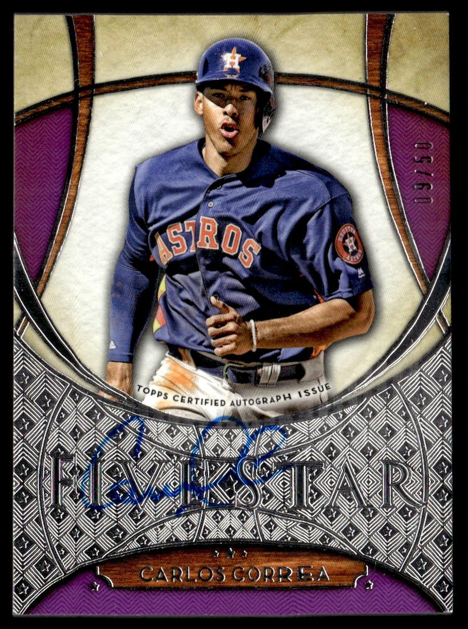 2017 Topps Five Star Auto /50 Carlos Correa