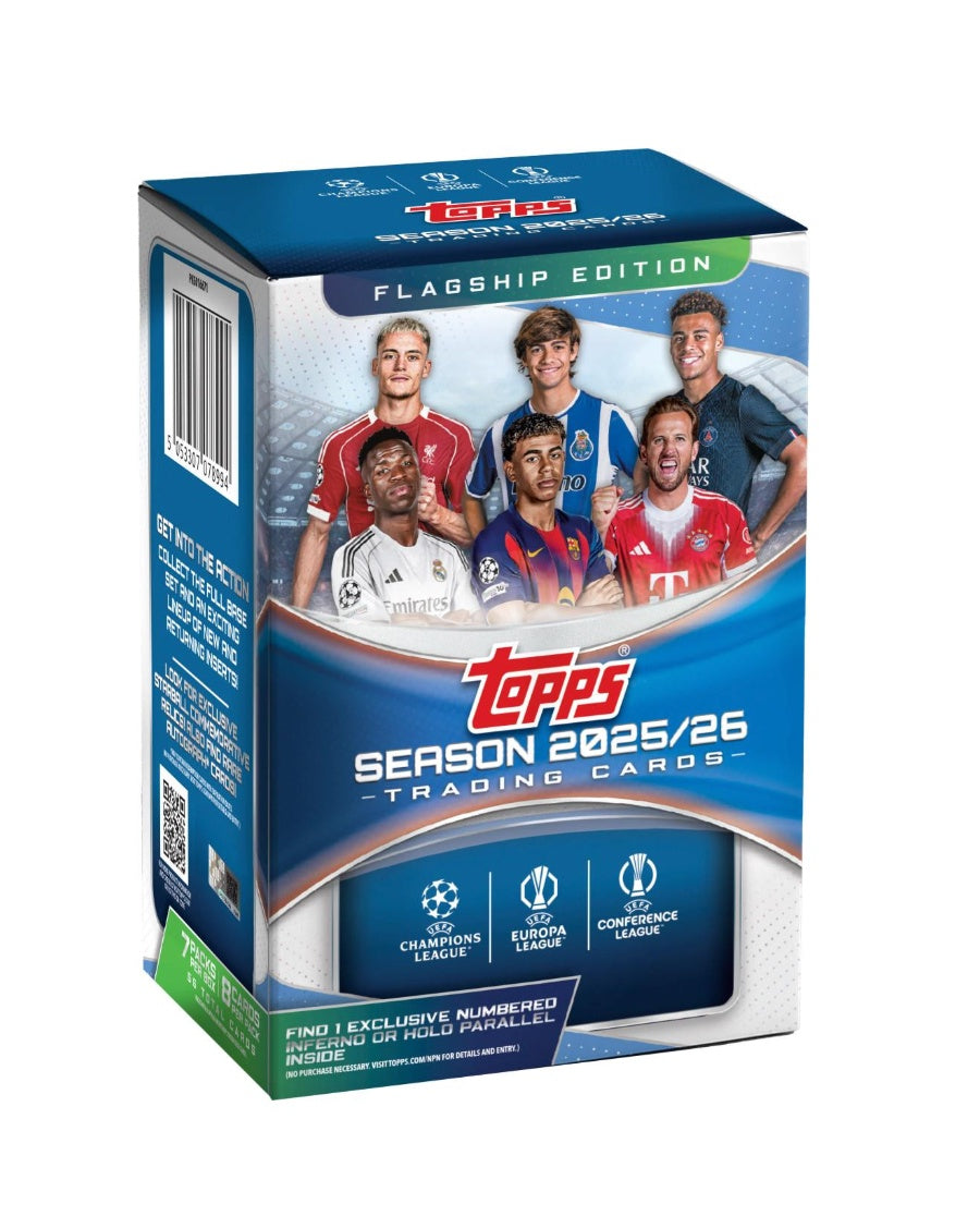 2025-26 Topps UEFA Club Competitions Soccer Blaster Box