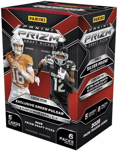 2025 Panini Prizm Draft Picks Collegiate Football Blaster Box