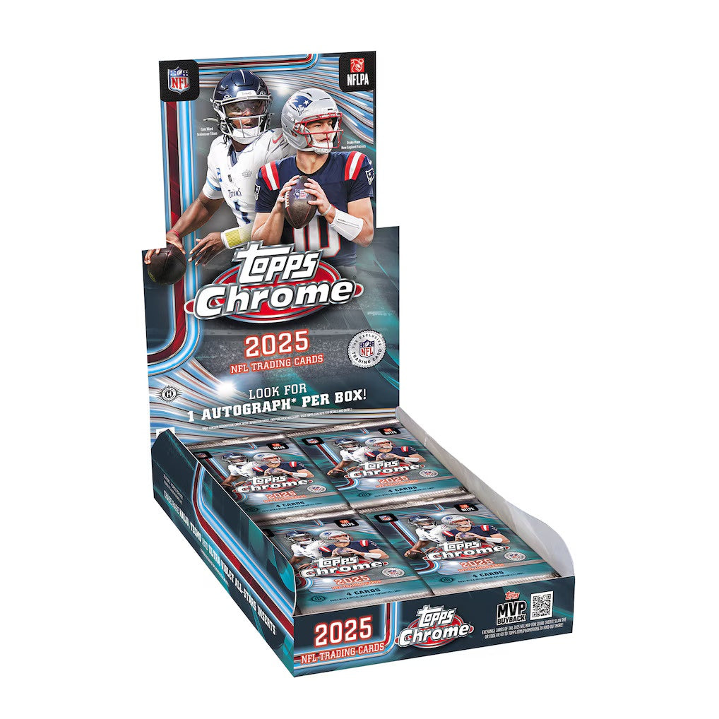 2025 Topps Chrome Football Hobby Box