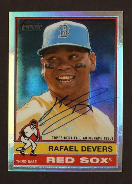 Topps Heritage Rafael Devers Real One Autograph Red Sox