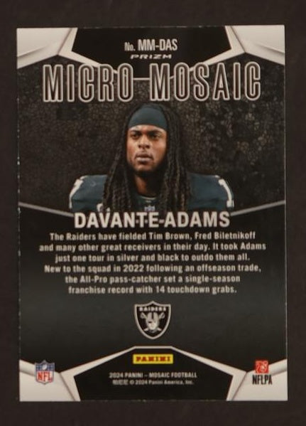 2023 Panini Mosaic MM-DA3 Davante Adams Micro Mosaic Raiders