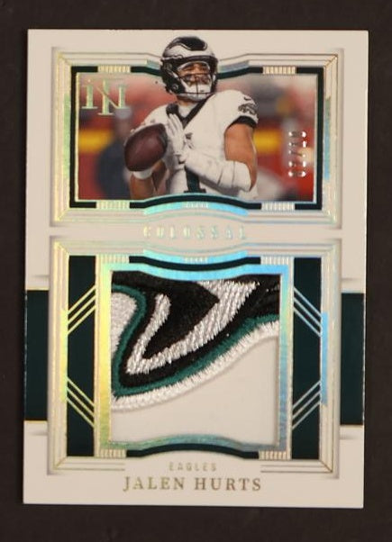 2023 Panini National Treasures Colossal Materials Jalen Hurts #CMT-JHS Patch
