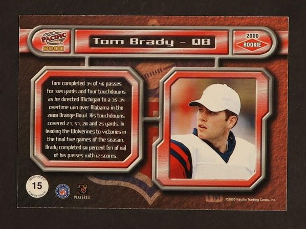 2000 Pacific Crown Royale Tom Brady Finest Hour Rookie