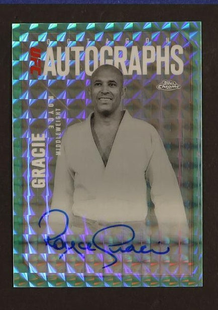 2023 Topps Chrome OLA-RG Royce Gracie Octagon Autographs