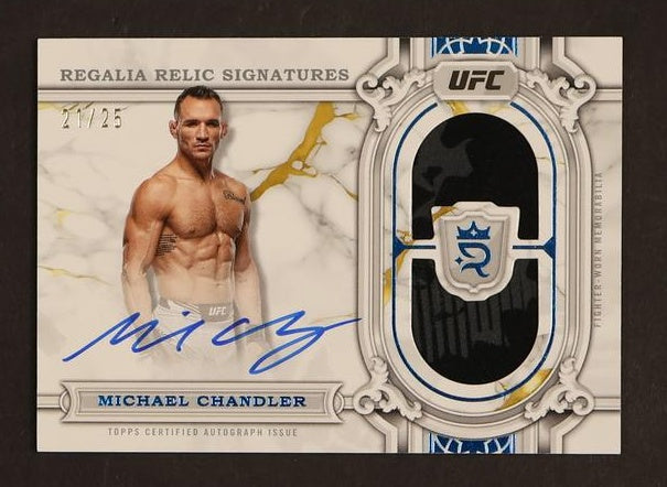 2024 Topps RRS-MCR Michael Chandler Regalia Relic Signatures /25 Auto