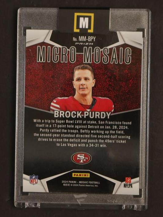 2023 Panini Mosaic MM-BPY Brock Purdy Micro-Mosaic San Francisco 49ers