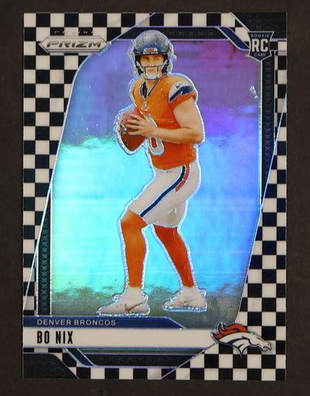 2022 Panini Prizm 309 Bo Nix Checkerboard Rookie Denver Broncos
