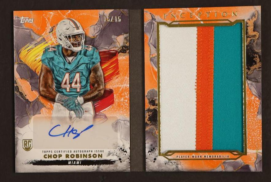 2024 Topps Inception #ABDC-CR Chop Robinson Genesis Booklet RPA Orange /15
