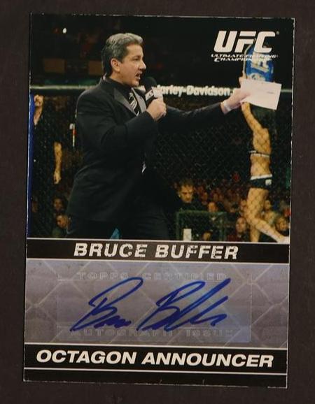2009 Topps UFC Round 1 Autographs Bruce Buffer #A-BB Auto