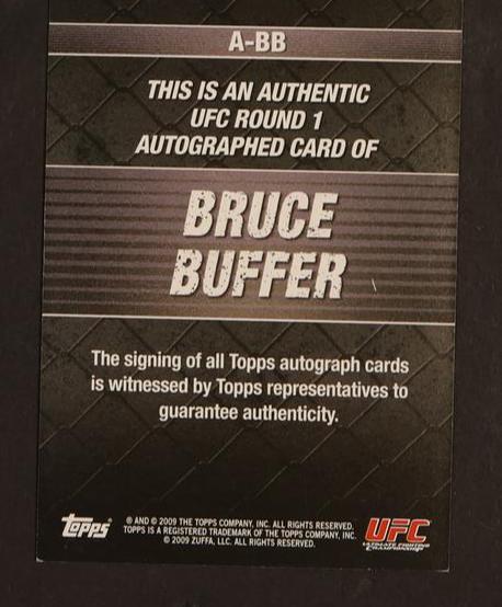 2009 Topps UFC Round 1 Autographs Bruce Buffer #A-BB Auto