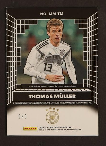 2021 Panini Obsidian MM-TM Thomas Müller Matrix /5 Germany Auto