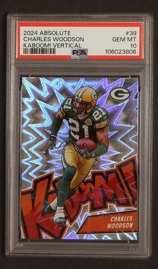 2024 Panini Absolute Kaboom! Vertical Charles Woodson #39 PSA 10