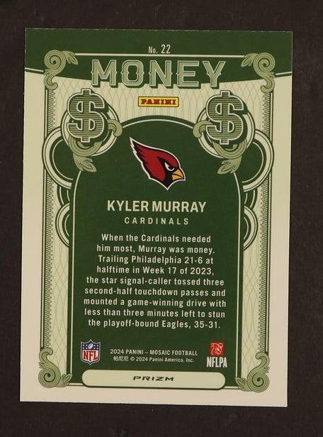 2021 Panini Prizm 22 Kyler Murray Money Cardinals