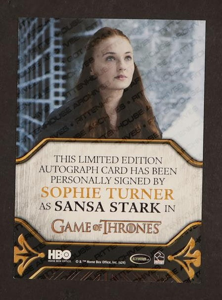 Rittenhouse Game of Thrones Sophie Turner Auto