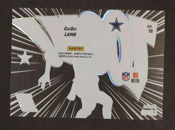 2023 Panini Zenith 18 CeeDee Lamb Z-Team Dallas Cowboys