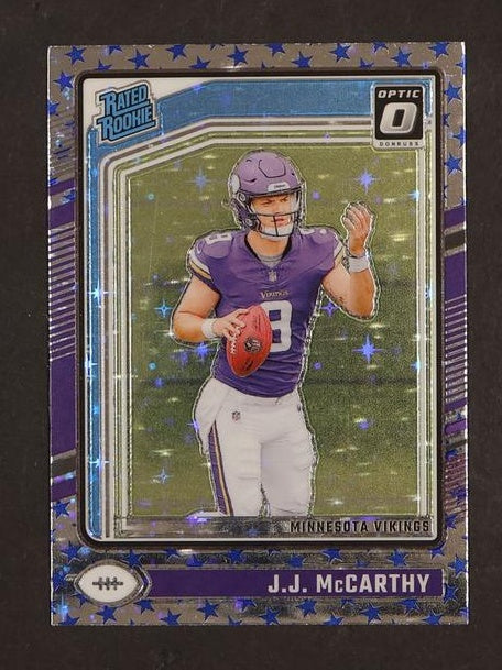 2023 Panini Donruss Optic 235 J.J. McCARTHY Rated Rookie Minnesota Vikings
