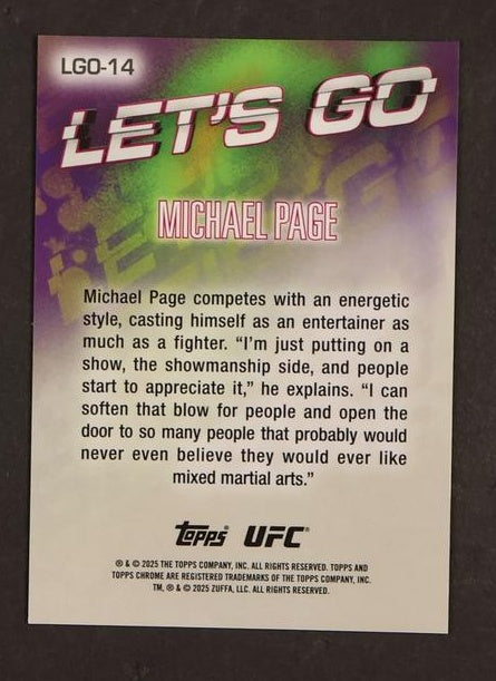 2023 Topps Chrome LGO-14 Michael Page Let's Go