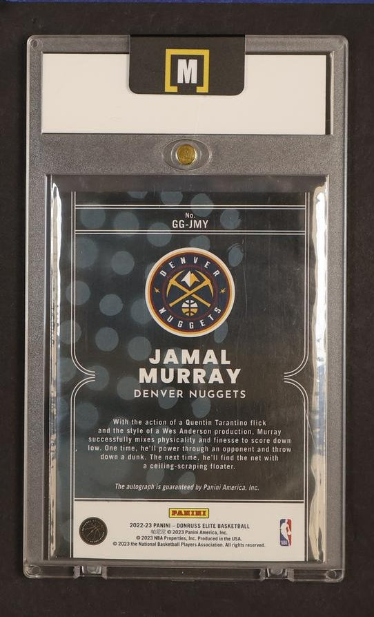 2022-23 Panini Donruss Elite Genre Graphs Red Jamal Murray #GG-JMY Auto /49
