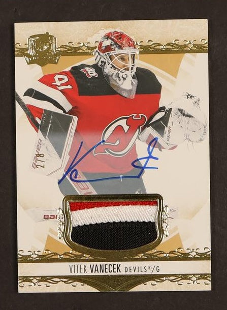 2023 Upper Deck Company The Cup #18 Vitek Vanecek patch Auto /8