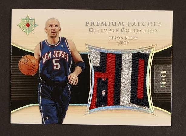 2005-06 Upper Deck Ultimate Collection Premium Patches Jason Kidd #PP-JK /50
