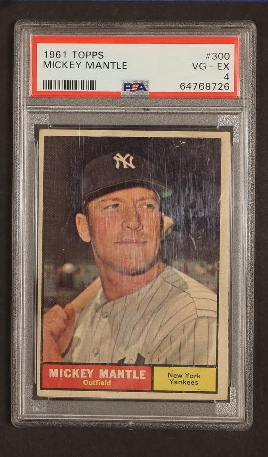 1961 Topps Mickey Mantle #300 PSA 4
