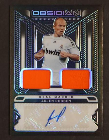 2013 Panini Obsidian DJI-ARO Arjen Robben Obsidian Real Madrid Auto