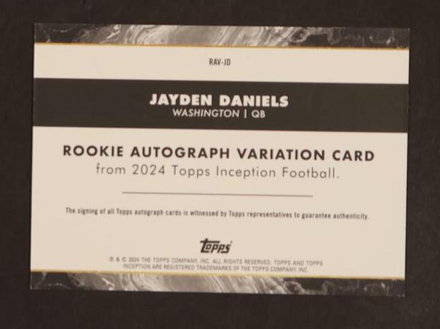 2024 Topps Inception Rookie Auto Variation Jayden Daniels #RAV-JD RC /40