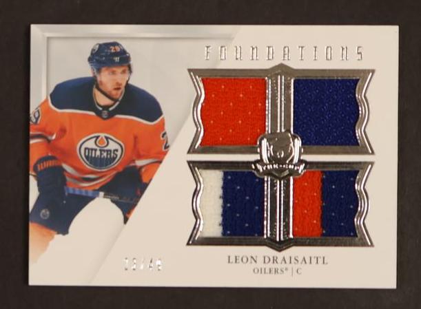 2019-20 Upper Deck The Cup Foundations Leon Draisaitl #F-LD Quad Jersey /49