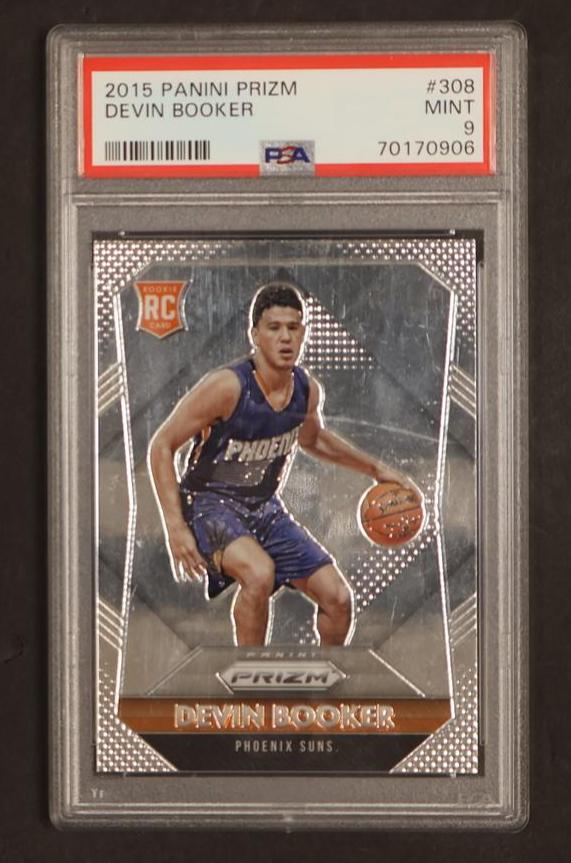 2015 Panini Prizm Devin Booker #308 RC PSA 9
