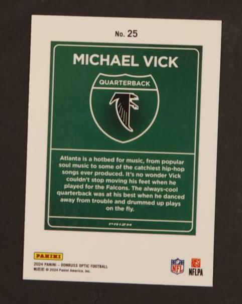 2021 Panini Donruss 25 Michael Vick Downtown Falcons