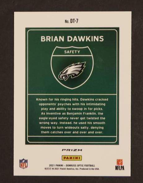 2021 Panini Donruss Optic Downtown Prizm Brian Dawkins #DT-7