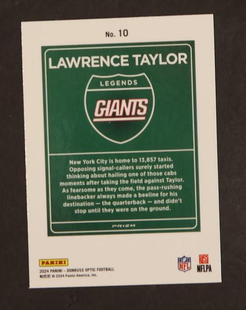 2024 Panini Donruss Optic Downtown Lawrence Taylor #10