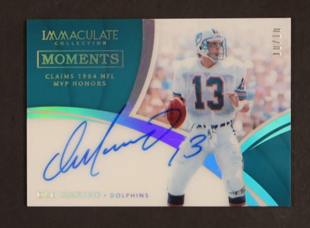 2019 Panini Immaculate Collection Moments Dan Marino #IM-DM Auto /10