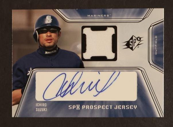 2001 Upper Deck SPx Ichiro Suzuki Prospect Jersey Auto #158