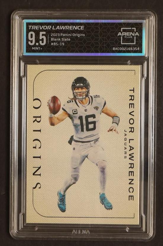 2022 Panini Origins BS-19 Trevor Lawrence Blank Slate Arena 9.5 Mint+ Jacksonville Jaguars