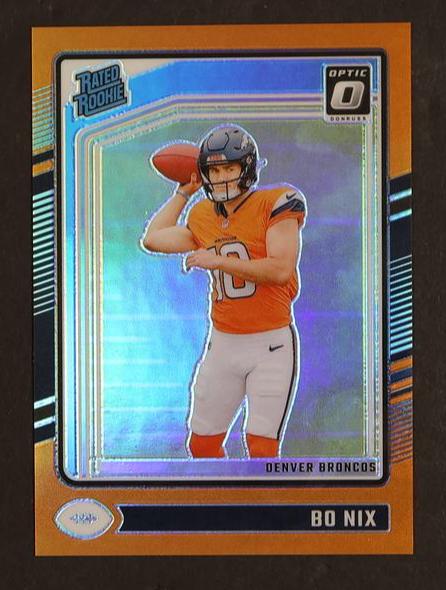 2023 Panini Donruss #209 Bo Nix Rated Rookie Orange /249