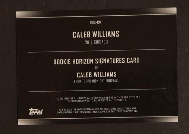 2024 Topps Midnight Caleb Williams Rookie Horizon Signatures RHS-CW