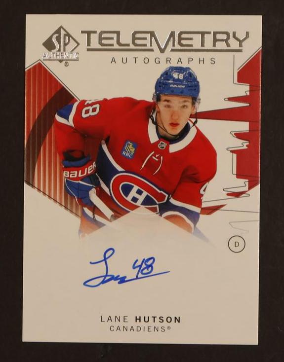 2024-25 SP Authentic Lane Hutson Telemetry Autographs #T-LH Auto