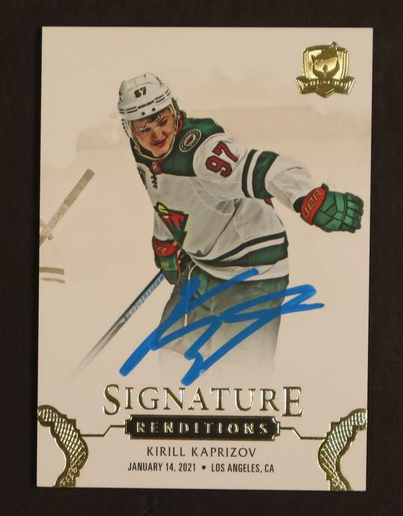 2020-21 Upper Deck The Cup Signature Renditions Kirill Kaprizov #SR-KK Auto