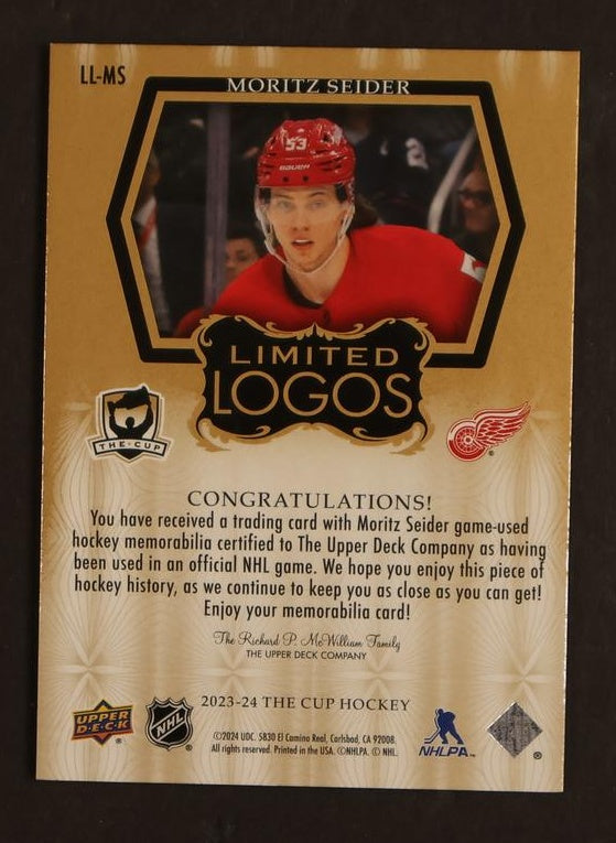 2023 Upper Deck The Cup #LL-MS Moritz Seider Limited Logos /50